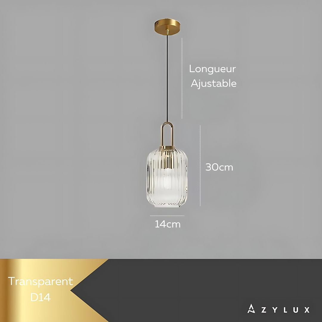 Lustre Cuisine Suspensible Verre Luxe