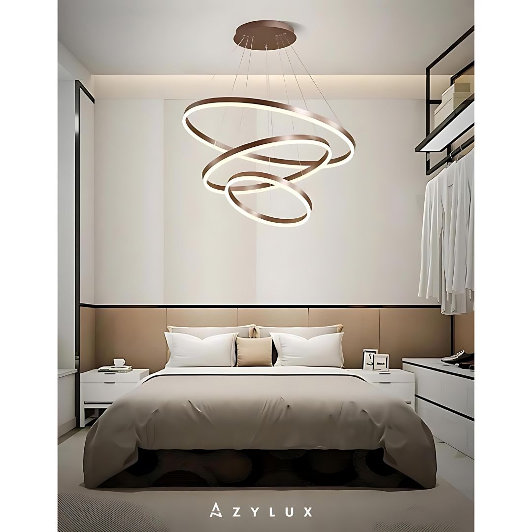Lustre Salon Moderne Anneaux