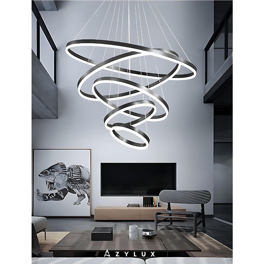Lustre Salon Moderne Anneaux