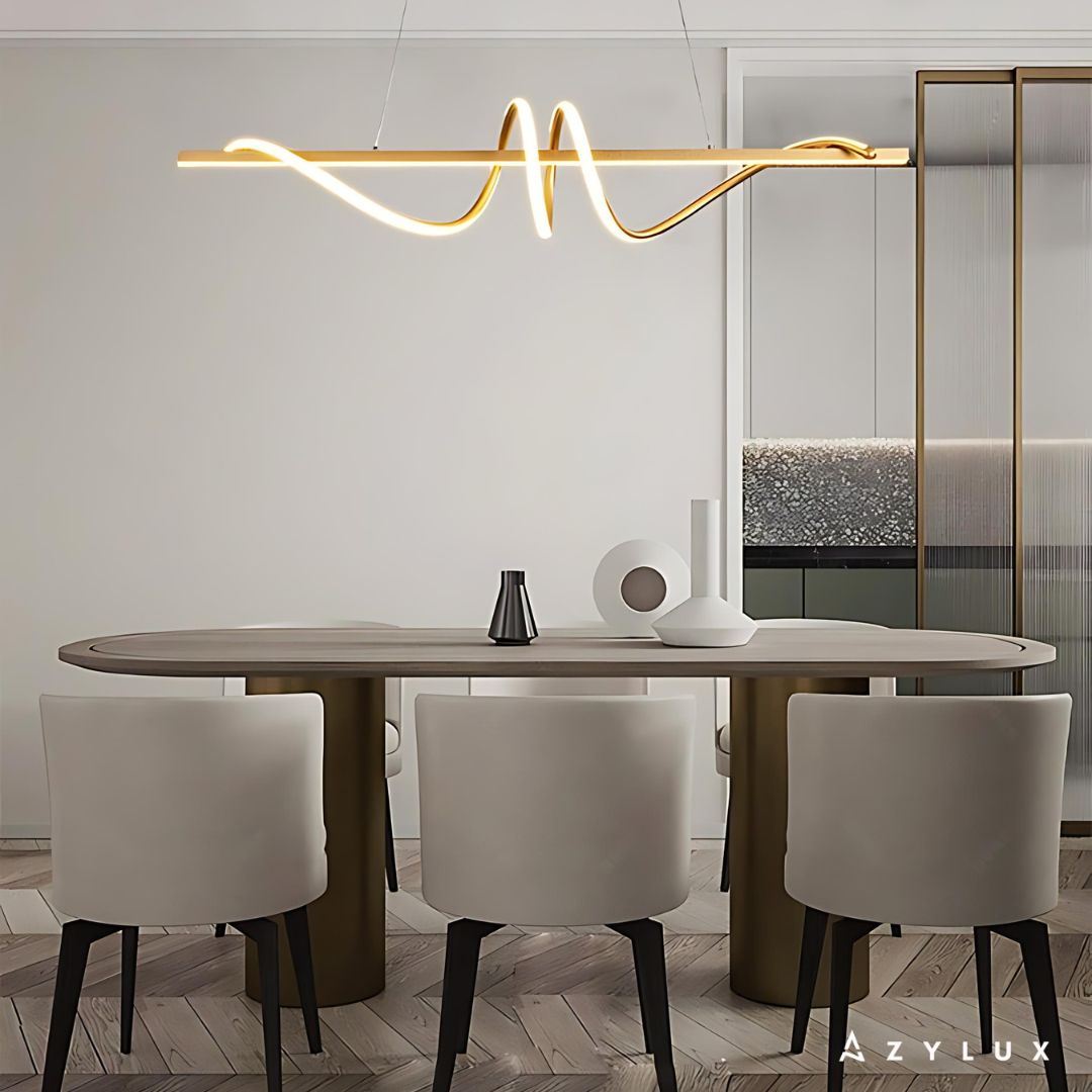 Lustre Salle à Manger Moderne Curly Wave