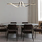 Lustre Salle à Manger Moderne Curly Wave