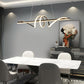 Lustre Salle à Manger Moderne Curly Wave