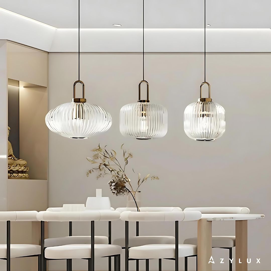 Lustre Cuisine Suspensible Verre Luxe