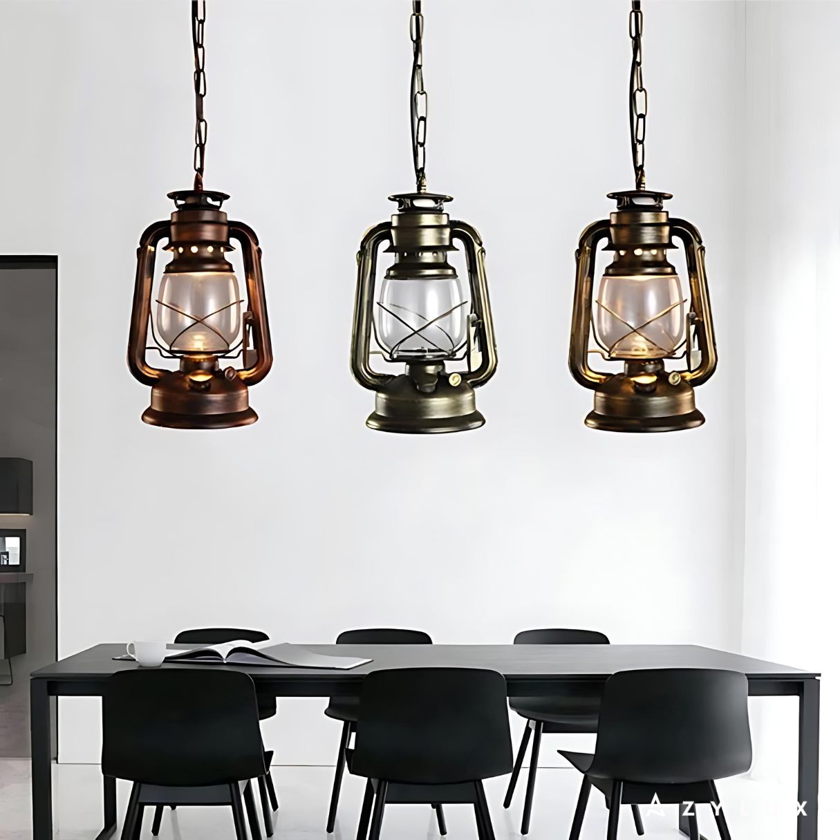 Lustre Cuisine Rétro Lanterne