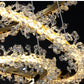 Lustre Salon Moderne Rond Scintillant