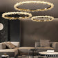Lustre Salon Moderne Rond Scintillant