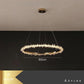 Lustre Salon Moderne Rond Scintillant