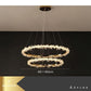 Lustre Salon Moderne Rond Scintillant