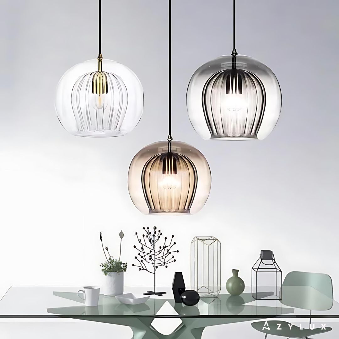 Lustre Salle à Manger Design Glass Led