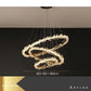 Lustre Salon Moderne Rond Scintillant