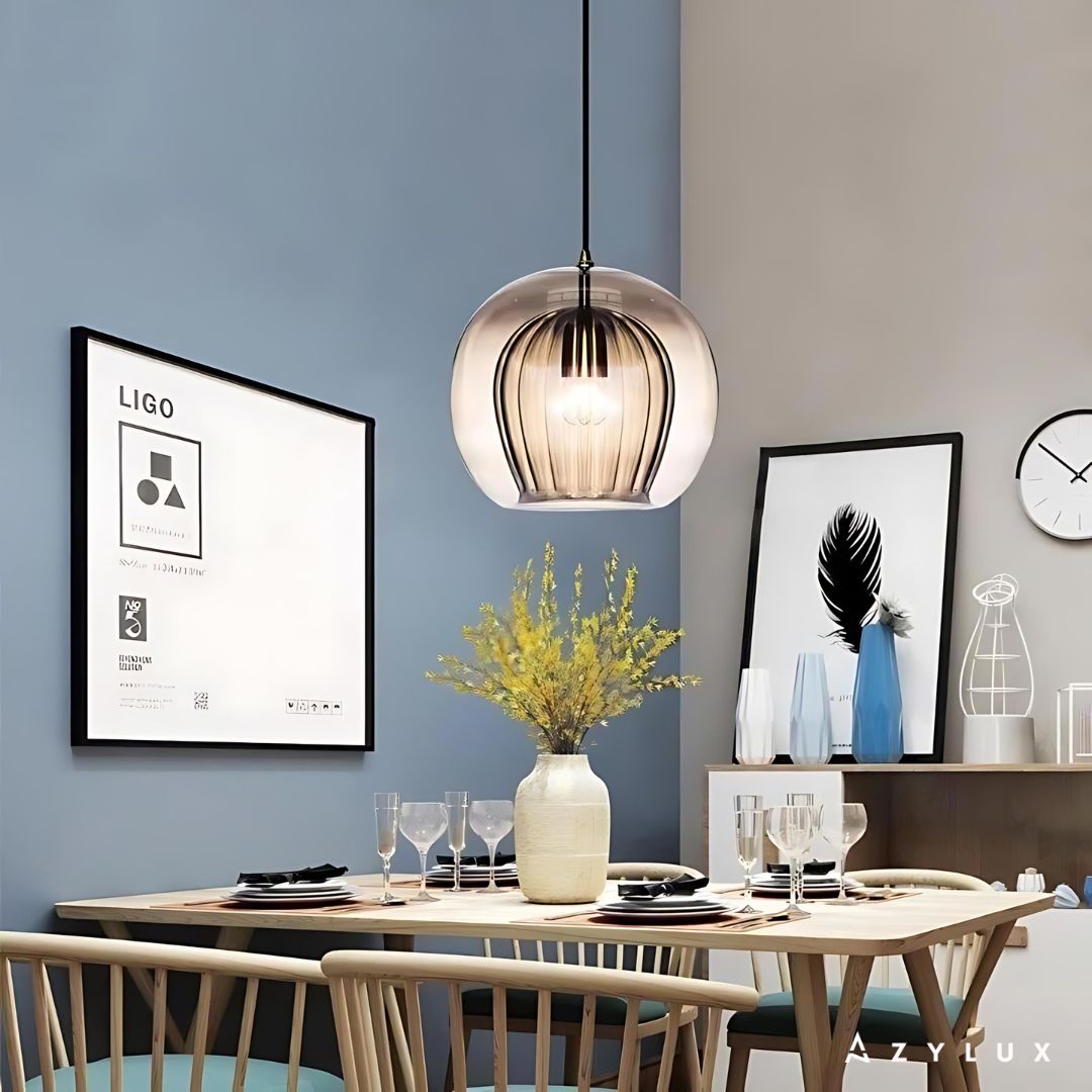 Lustre Salle à Manger Design Glass Led