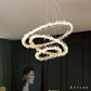 Lustre Salon Moderne Rond Scintillant