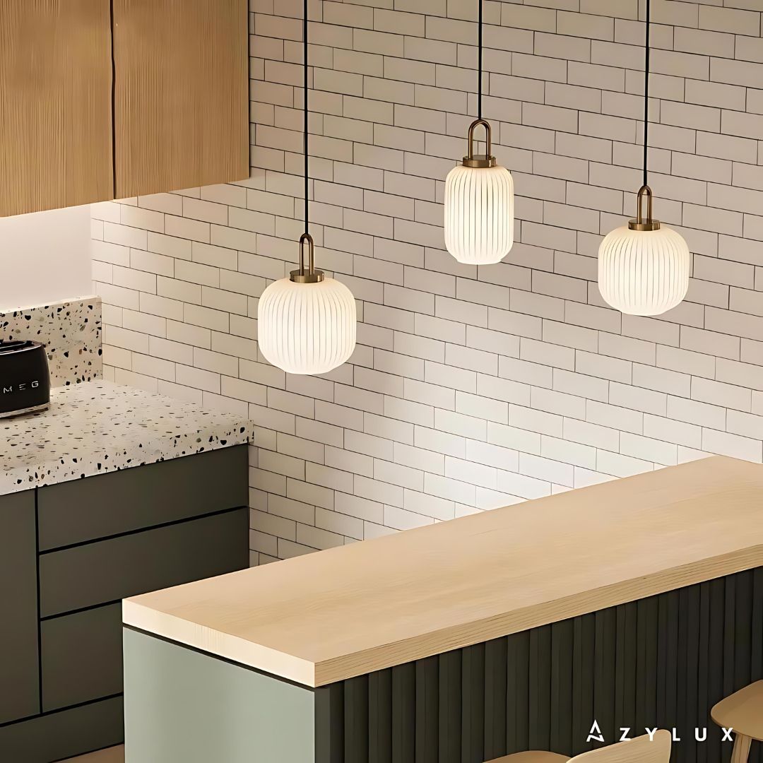 Lustre Cuisine Suspensible Verre Luxe