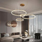 Lustre Salon Moderne Anneaux Ronds