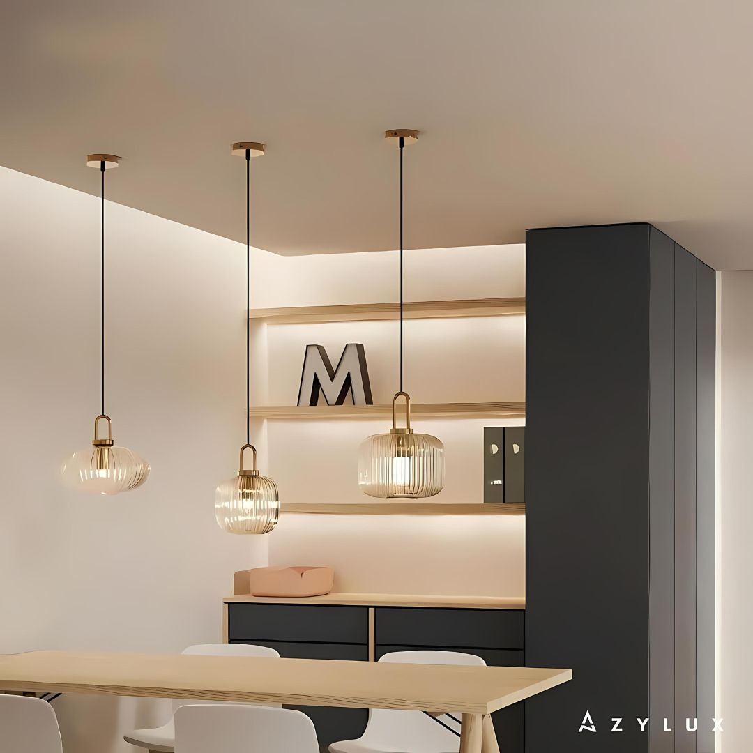Lustre Cuisine Suspensible Verre Luxe