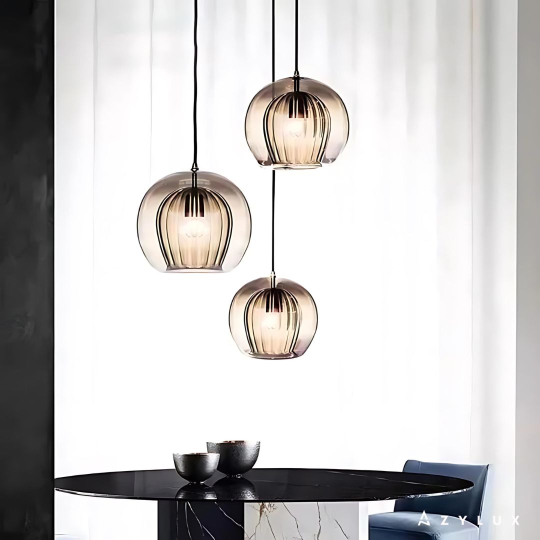 Lustre Salle à Manger Design Glass Led