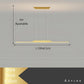 Lustre Salle à Manger Suspensible Long Strip Led