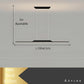 Lustre Salle à Manger Suspensible Long Strip Led