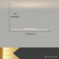 Lustre Salle à Manger Suspensible Long Strip Led