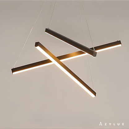Lustre Salon Suspension Barres Entremêlés