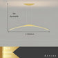 Lustre Salle à Manger Suspensible Long Strip Led