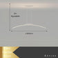 Lustre Salle à Manger Suspensible Long Strip Led