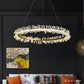 Lustre Salon Moderne Rond Scintillant