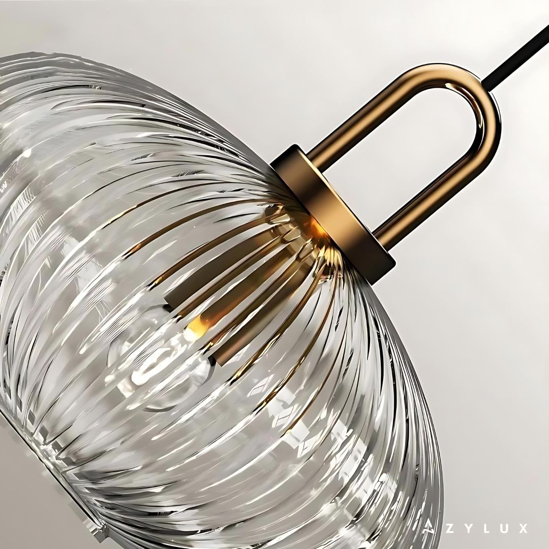 Lustre Cuisine Suspensible Verre Luxe