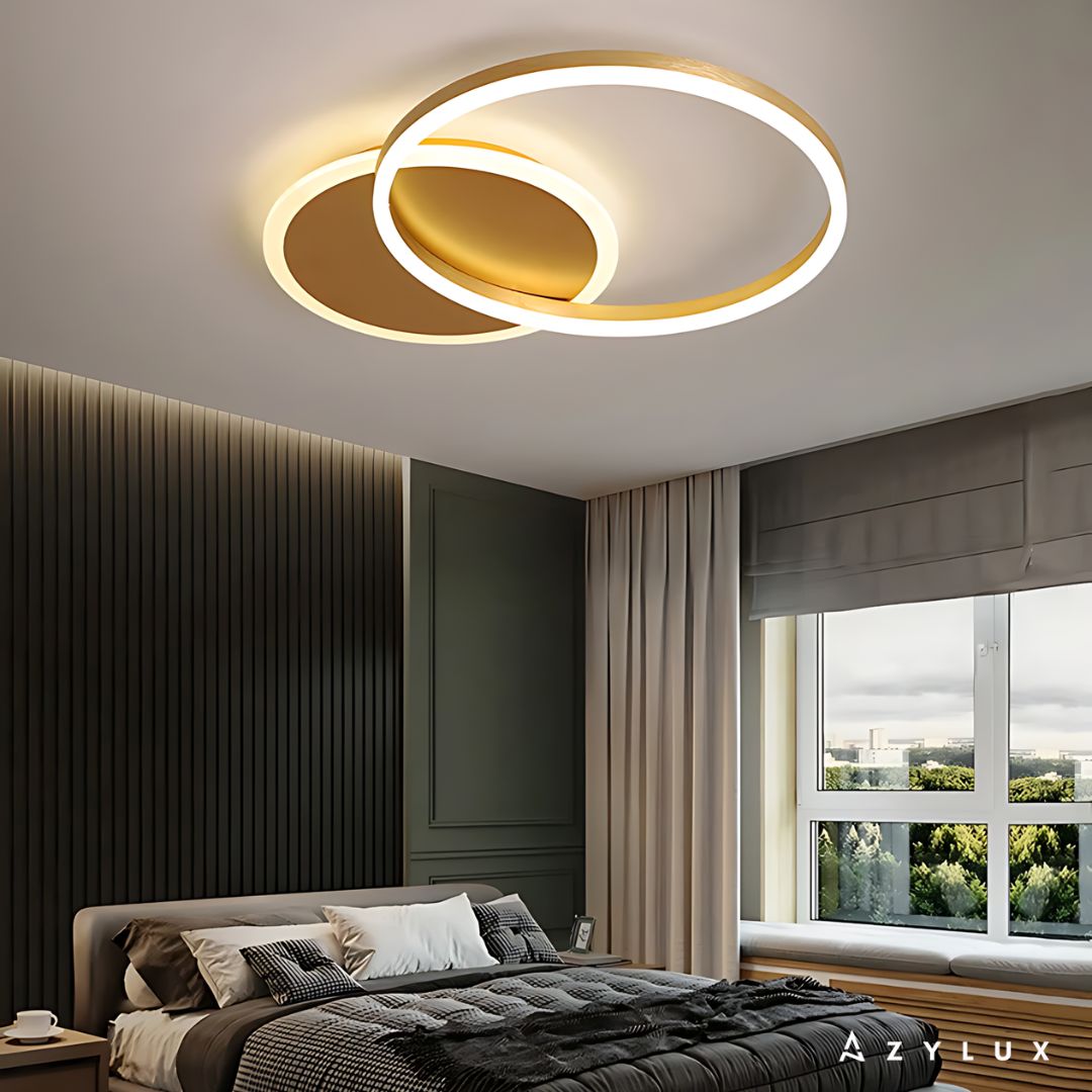 Lustre Salon Moderne Cercles Entremêlés