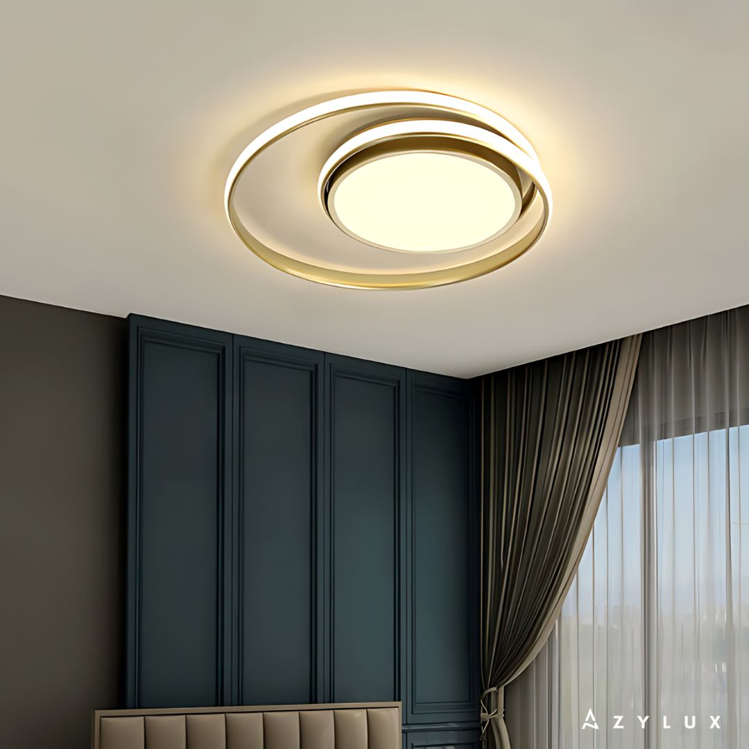 Lustre Chambre Moderne Double Circles