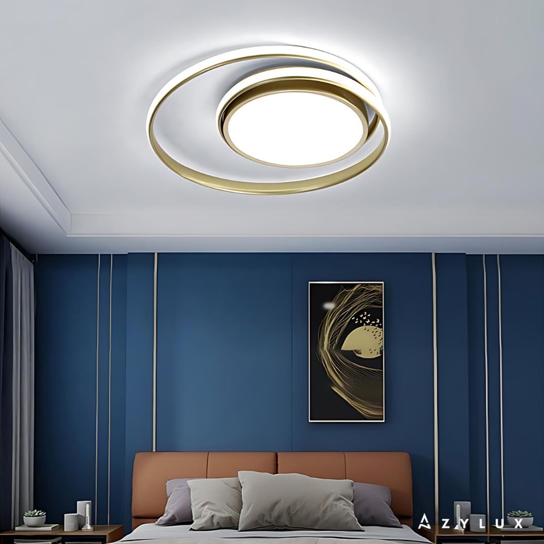 Lustre Chambre Moderne Double Circles