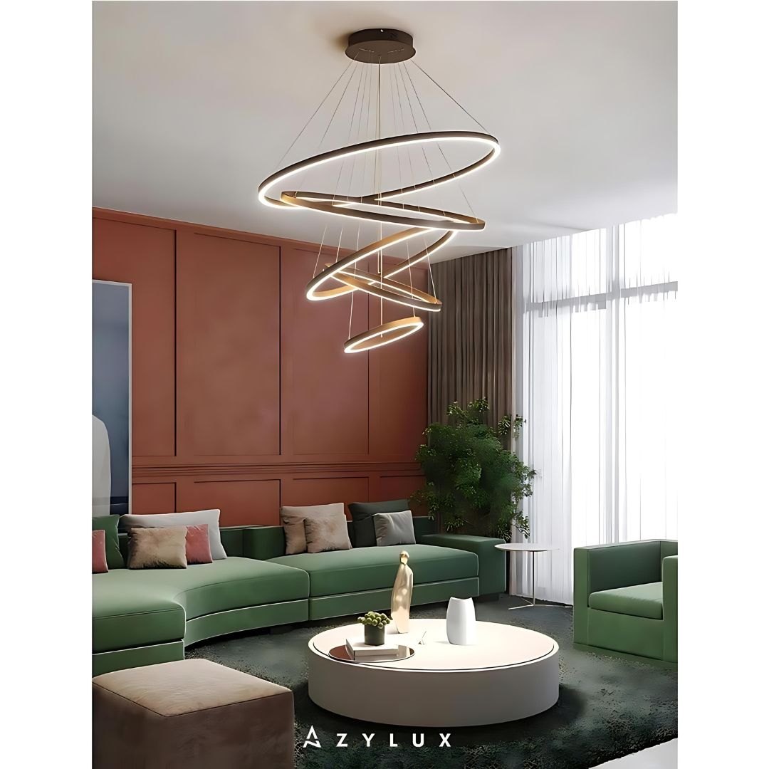 Lustre Salon Moderne Anneaux